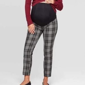 Isabel Maternity || Plaid Full Panel Pants
